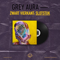 GREY AURA - Zwart vierkant Slotstuk