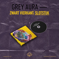 GREY AURA - Zwart vierkant Slotstuk