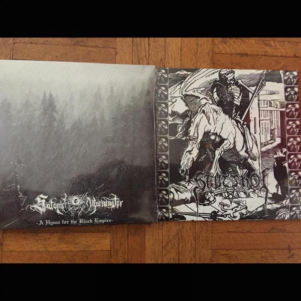 SATANIC WARMASTER split with Stutthof ‎ "A Hymn For The Black Empire" (7")